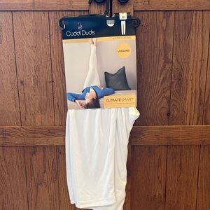 Cuddl Duds Women's White Leggings
